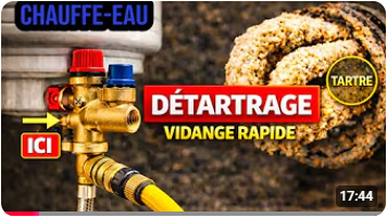 Détartrer un chauffe-eau : vidange rapide (appel d’air)