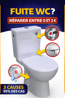 3 endroits où ton WC perd de l&rsquo;eau