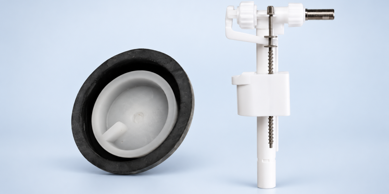 WC qui coule en continu : changer la membrane du robinet flotteur (réglage niveau d’eau)