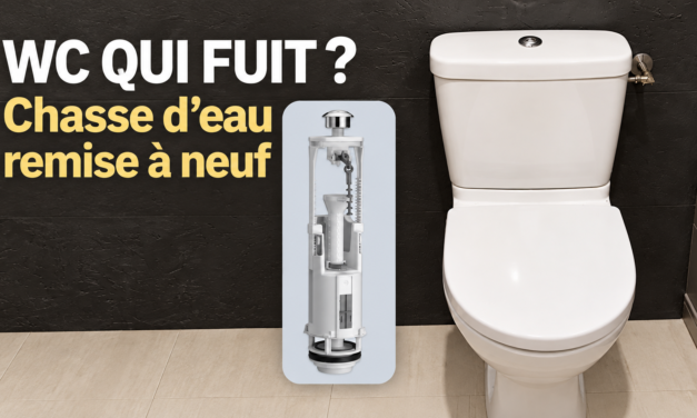 WC qui fuit : remplacement complet du mécanisme de chasse