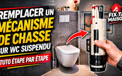 Remplacer un mécanisme de chasse sur WC suspendu | Tuto étape par étape