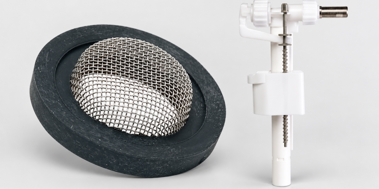 WC se remplit lentement ? Nettoie le filtre du robinet flotteur