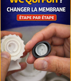 WC qui coule en continu : changer la membrane du robinet flotteur (réglage niveau d’eau)