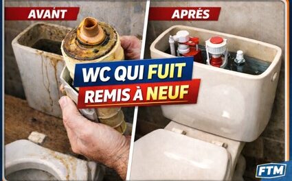WC qui fuit : remplacement complet du mécanisme de chasse